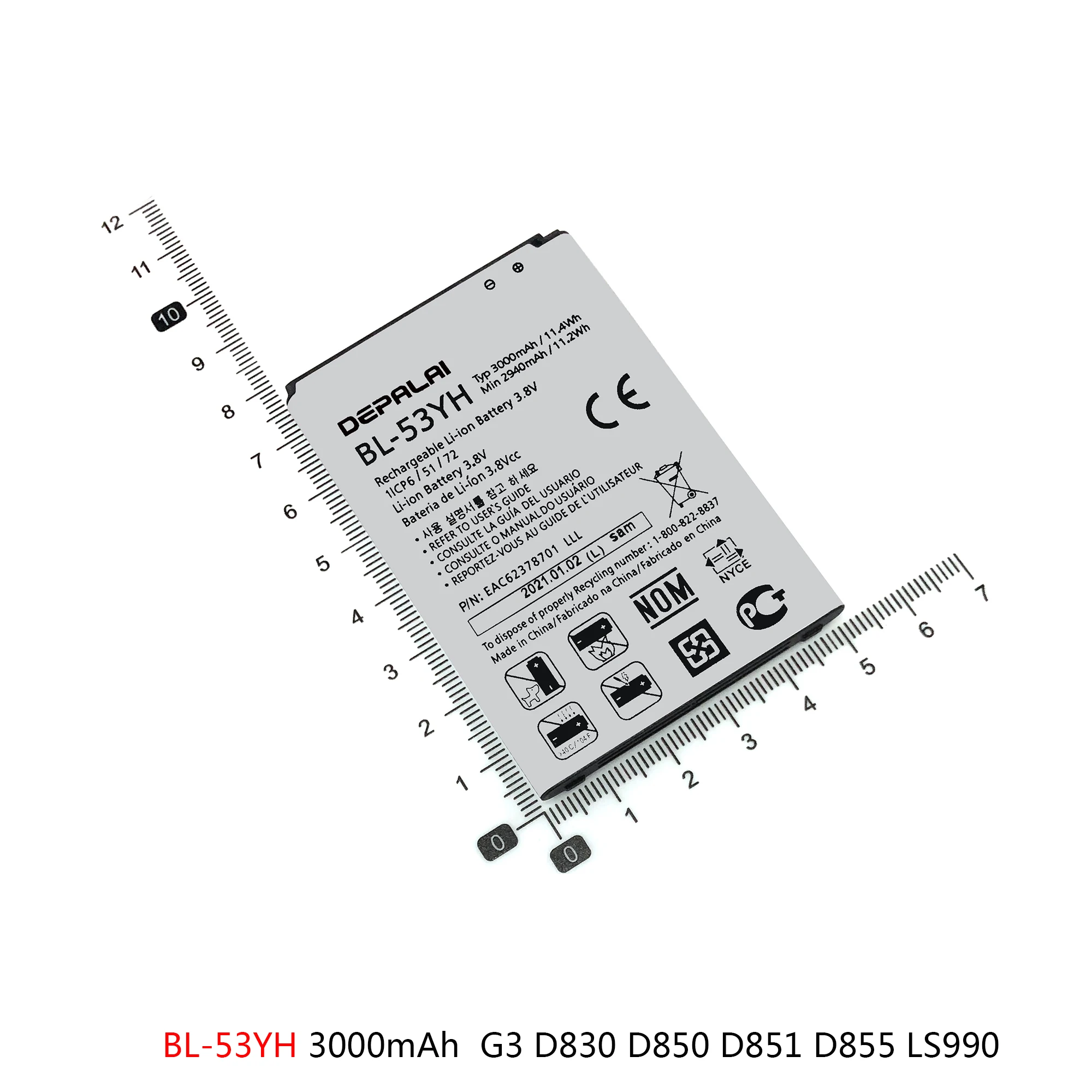 BL-53YH BL-51YF BL-42D1F Battery For LG Optimus G3 G4 G5 D830 D850 D851 LS990 H815 H818 H810 VS987 US992 H820 F700 Batteries