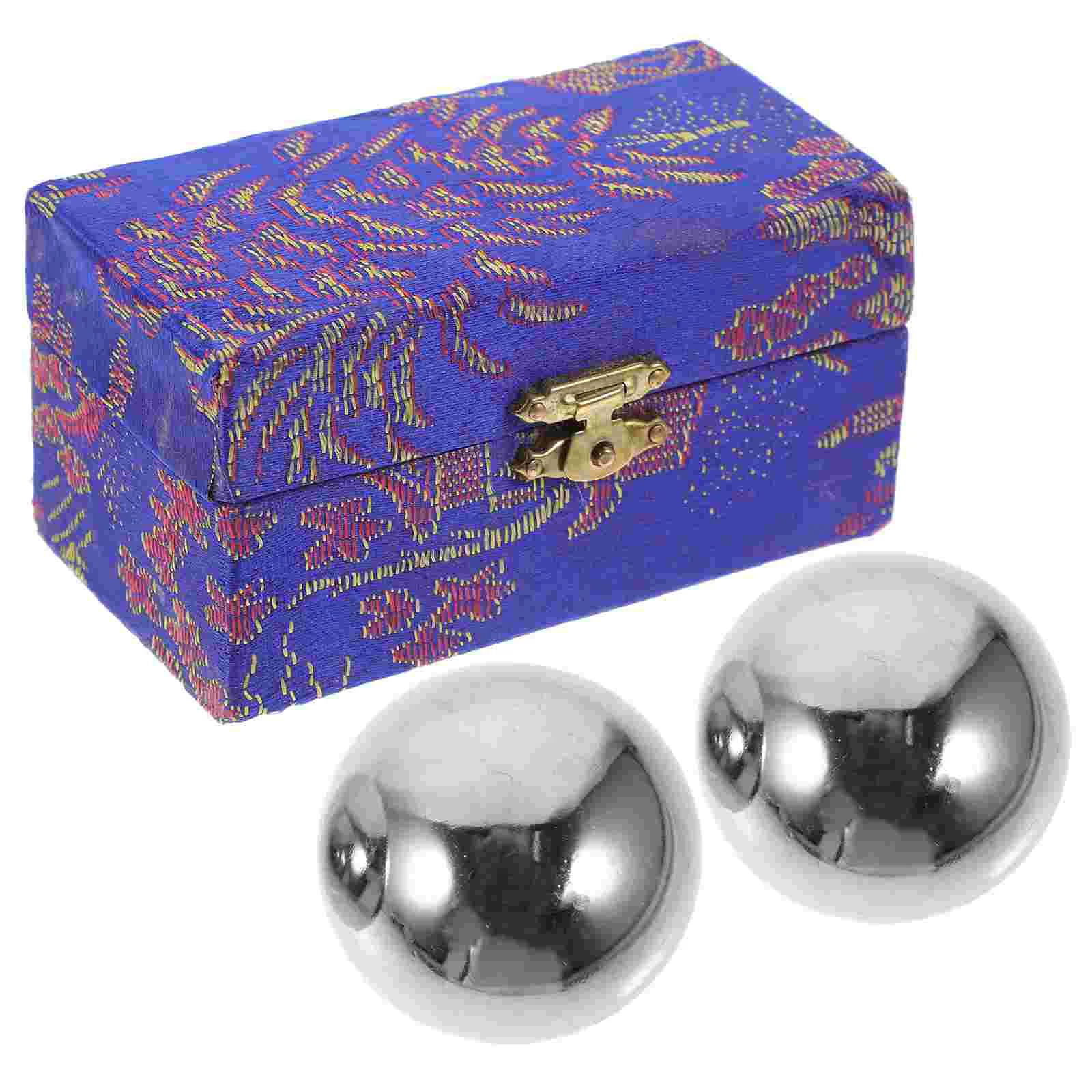 

2 Pcs Fitness Handball for The Elderly Massaging Balls Convenient Iron Massage Practical