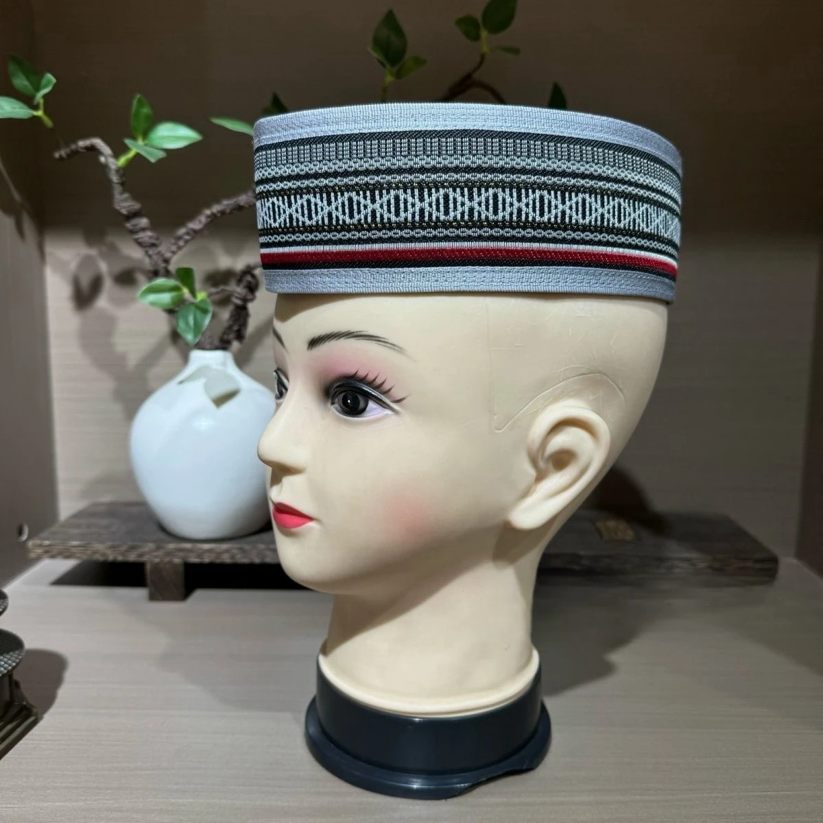 หมวกแก๊ปทรงเรือสำหรับผู้ชายส่งฟรีเสื้อผ้าภาษีมุสลิม Peci ตุรกี kufi อิสลามสุดหรู03315สีเทา