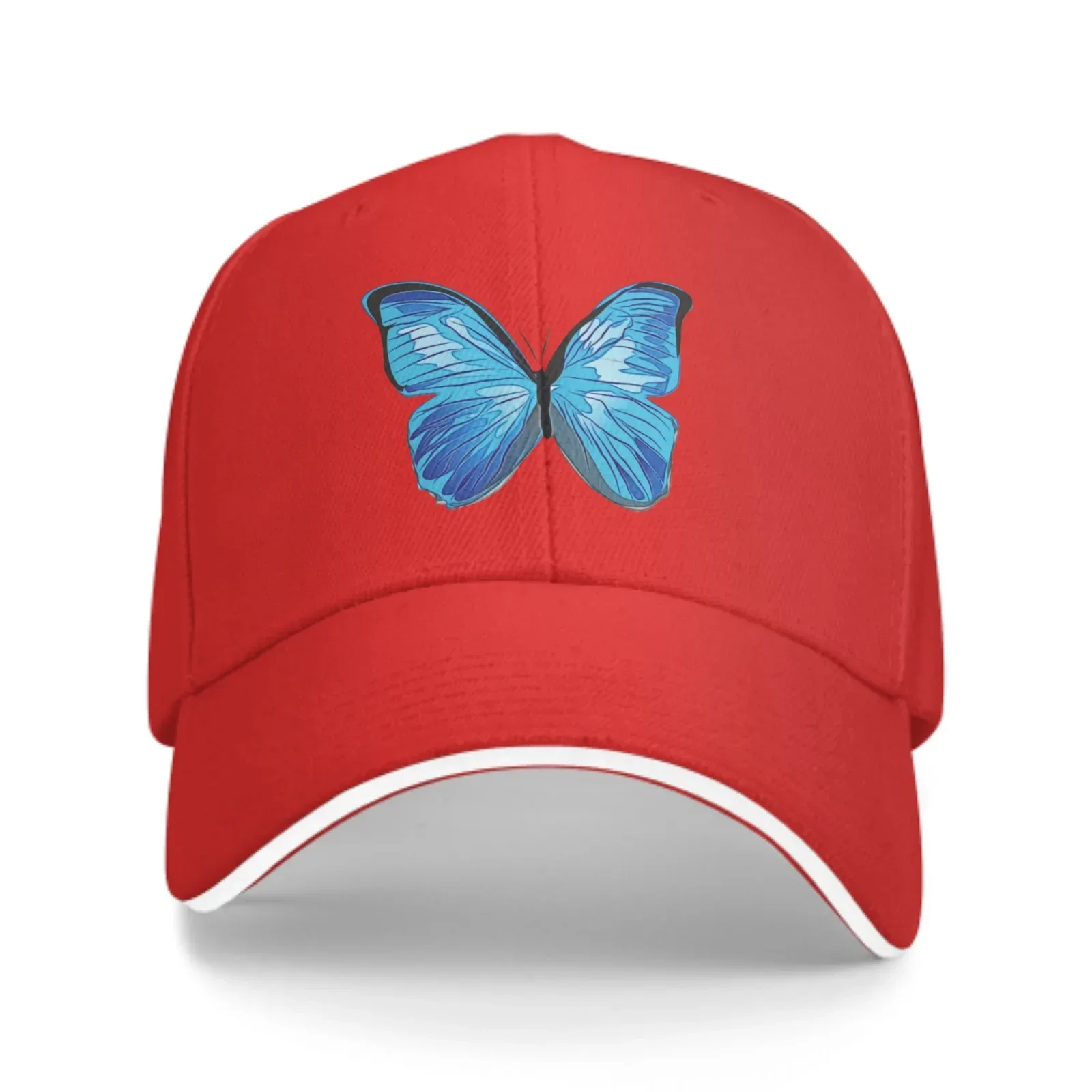 

Blue Butterfly Baseball Caps Fashion Casquette for Men Women Adjustable Casual Trucker Hats for Sports Outdoor Activities