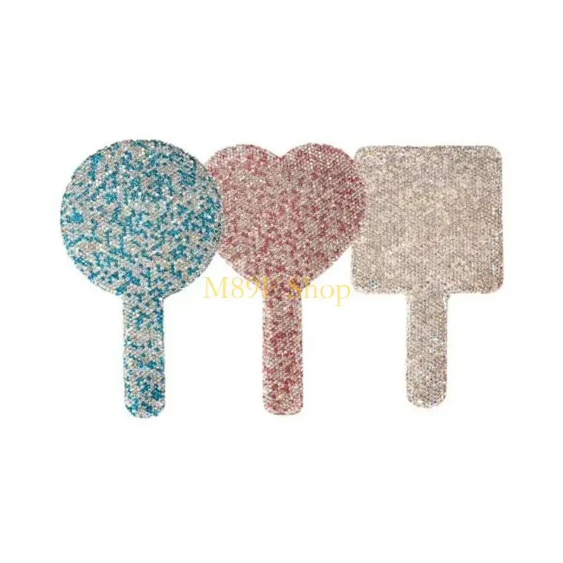 M89F Kim cương trang điểm Gương hoa mỹ Vanity gương cầm tay Gương cầm tay