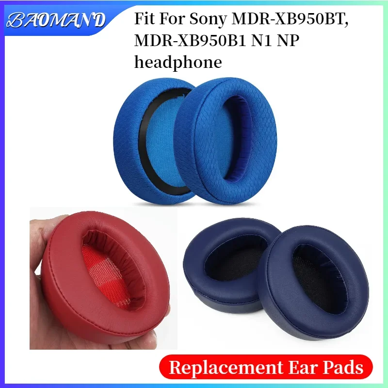 

BAOMAND 1 Pair Replacement Foam Ear Pads Pillow Cushion Cover for Sony MDR-XB950BT, MDR-XB950B1 N1 NP Headphone Headset