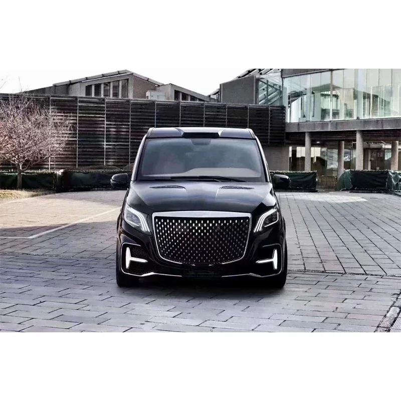 Runde PP المواد طقم الجسم ل V-class Vito W447 V250 سوبر ستار هود مصبغة المصد الأمامي المصد الخلفي التنانير الجانبية