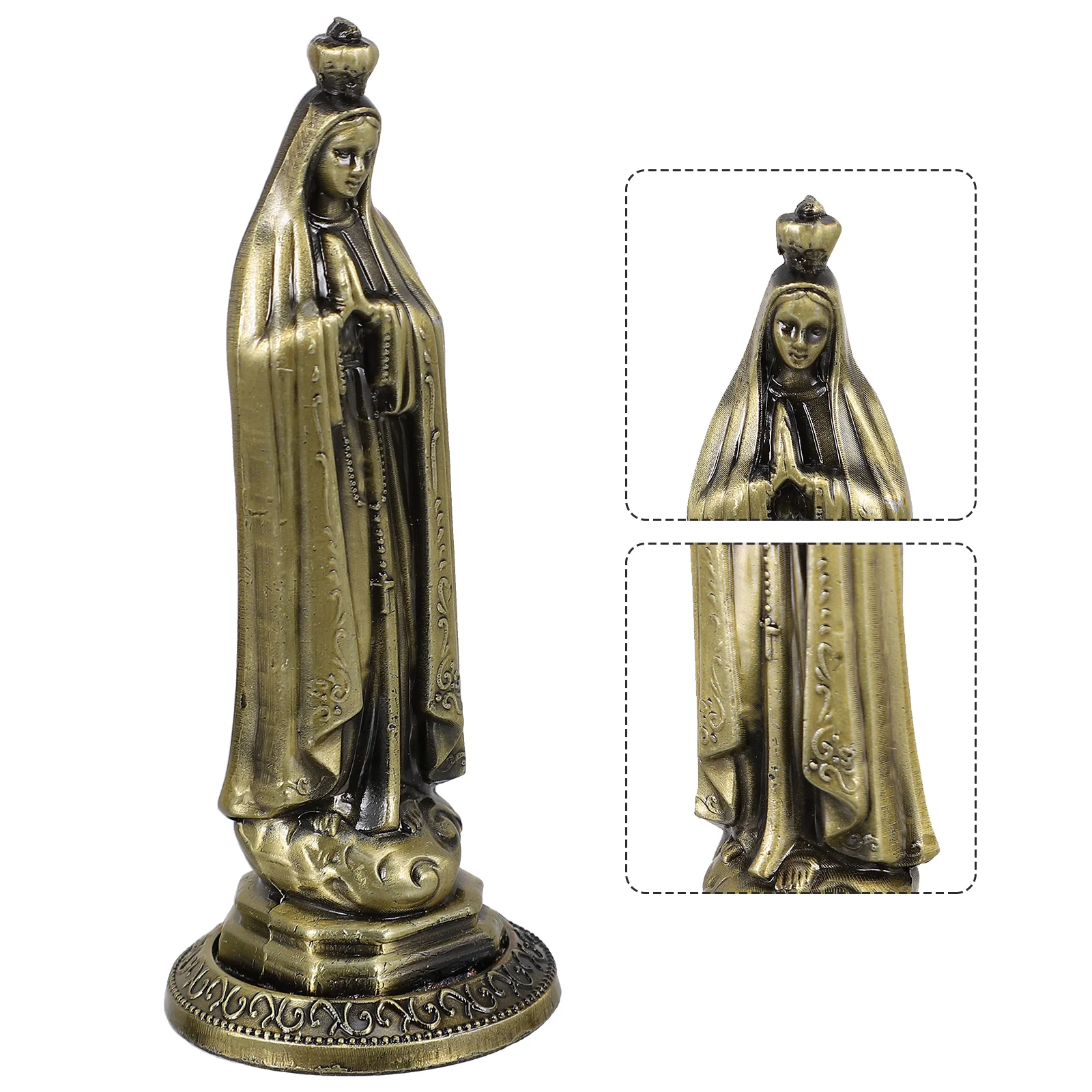 Decoration Catholicism Adornment Home Ornament Decorations Statue Metal Craft Zinc Alloy Church Miss