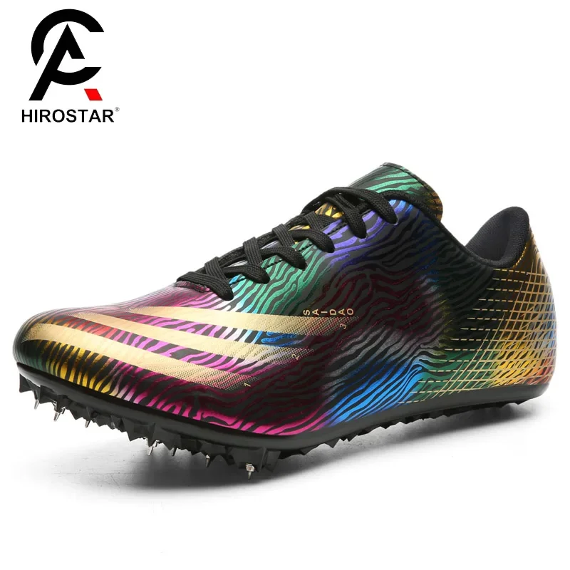 Man Women Match Sneakers Track Field Sport Shoes Spikes Ultralight Shoes Athletics Running Soft Tracking Shoes Spike Sneakers