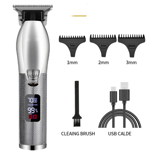 Rechargeable Barber Hair Clipper Electric Beard Trimmer Shaver Machine