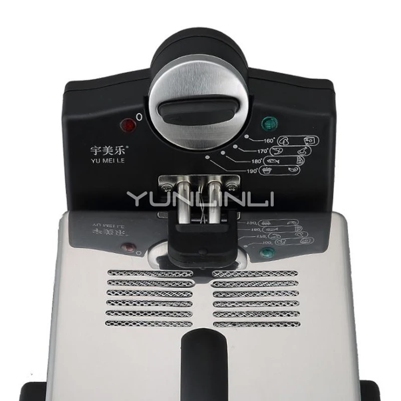 Venda quente fritadeira elétrica de tanque único fogão de fritura de aço inoxidável forno para uso doméstico comercial