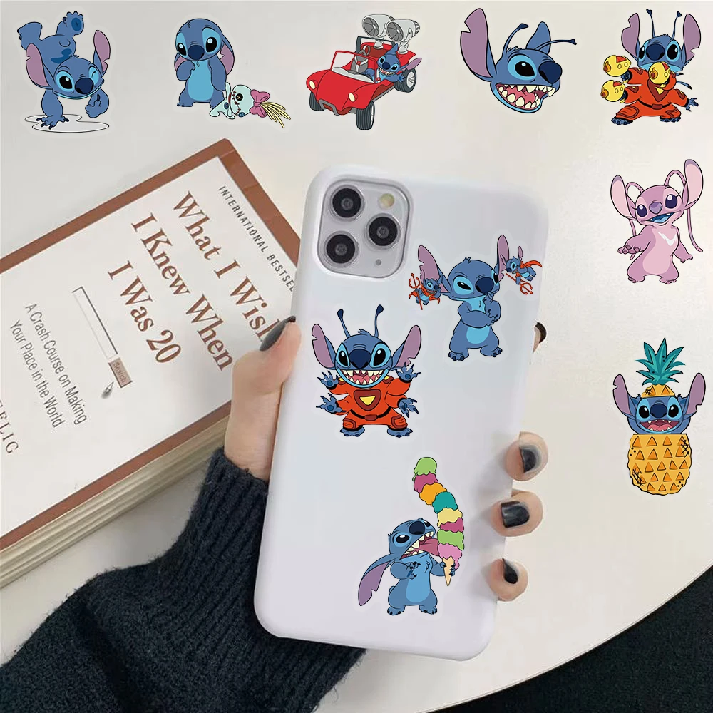 62/124 قطعة ديزني غرزة ملصق شفاف صورة فنية كمبيوتر محمول سكيت القرطاسية سكيت مقاوم للماء غرفة ملصقات ديكور لتزيين الغرف  #4