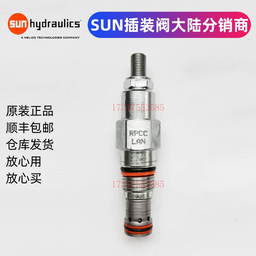 SUN Original Cartridge Valve Pilot Operated Relief Valve RPCCLAN Or RPCC-LAN Pressure Relief Valve Thread M20