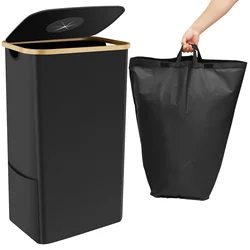 105L Trash Can Kitchen Household Recycling Bin Foldable Oxford Cloth Large Capacity Collecting Bottle Portable Recycling