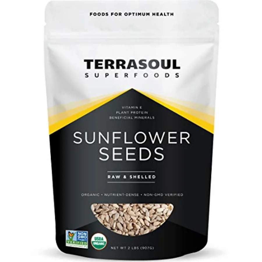 Terrasoul Superfoods Organic Hulled Sunflower Seeds, s