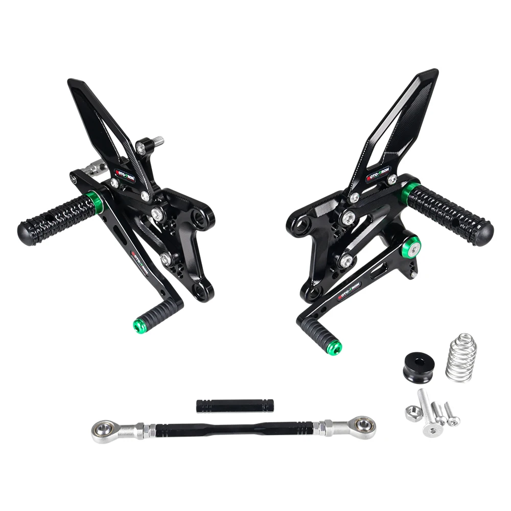 MOTO TRON Motorcycle CNC Adjustable Rear Set Rearsets Footrest