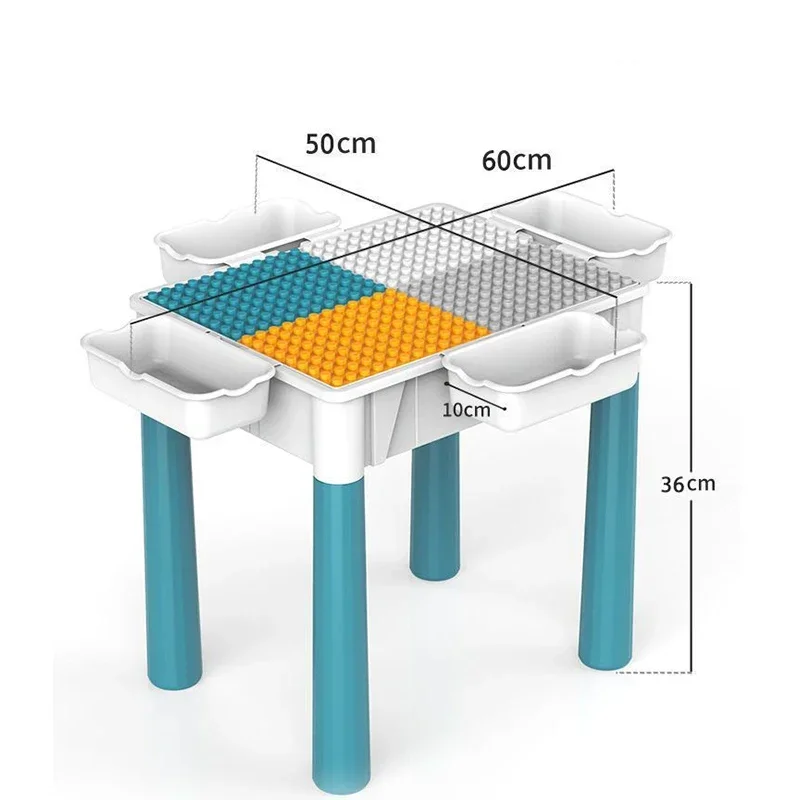 Table de construction de nuit de grande taille, puzzle assemblé pour parents, jouet de puzzle pour enfants, table de jeu multifonction pour bébé, cadeau, 40cm