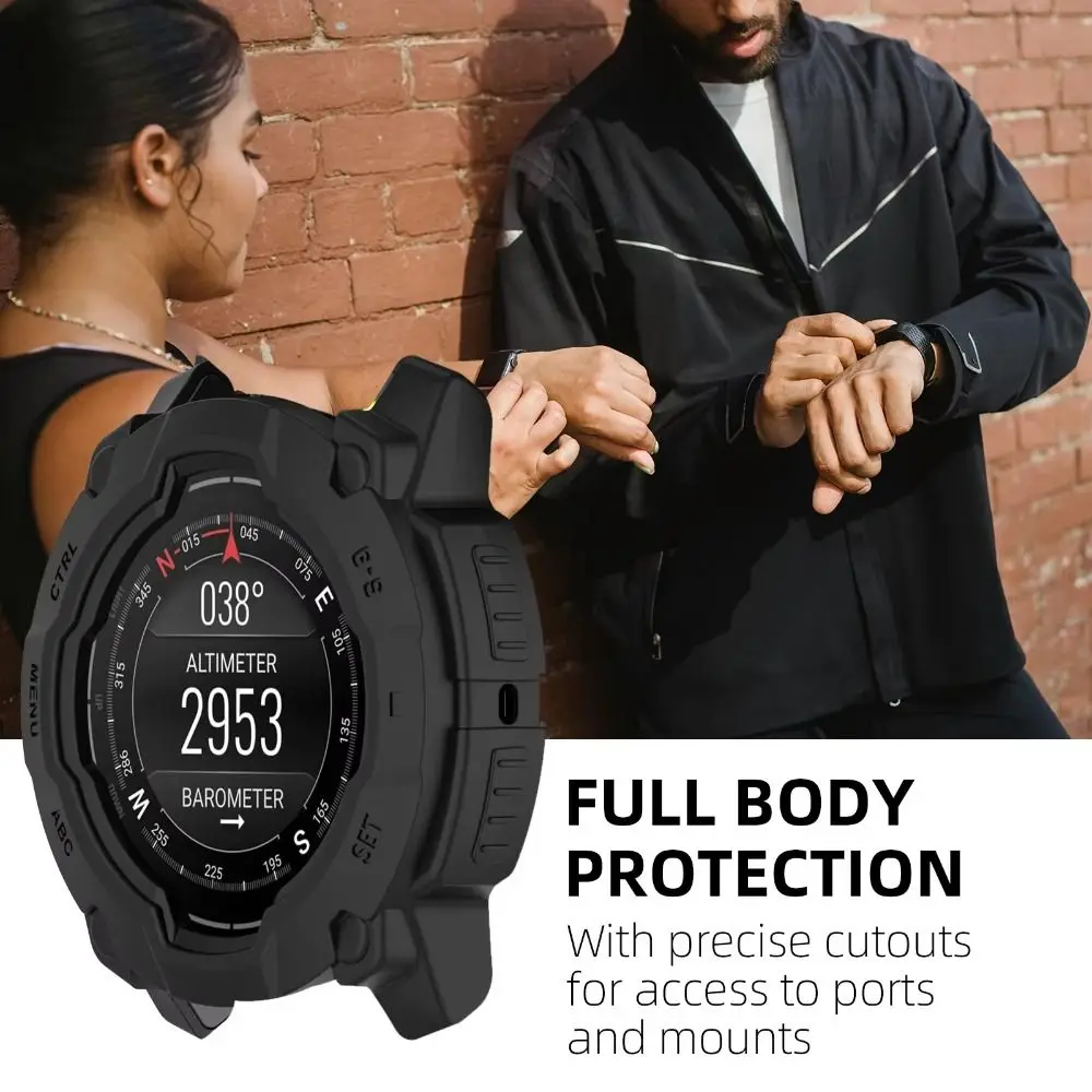 Новый защитный чехол из ТПУ, полая рамка 45/50 мм, бампер с защитой от царапин, край для Garmin Instinct 3, аксессуары для умных часов