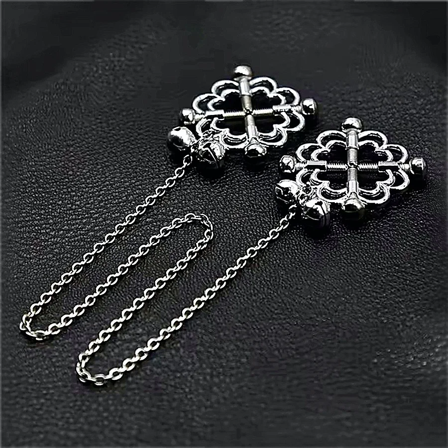 مشابك الثدي المعدنية مقاطع الحلمة BDSM عبودية الرقيق قابل للتعديل الحلمة المشبك مشبك الثدي يمزح الجنس لعب للمرأة زوجين #2