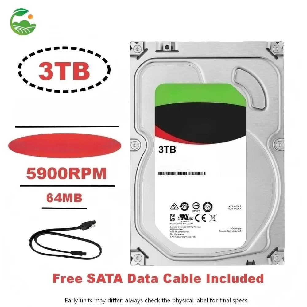 FOR ST3000VN007 NAS 3TB CMR Hard Drive