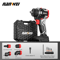 NANWEI 16.8V/21V Multi-function Brushless Li-Ion Drill DIY Home Use Electric Screwdriver (with Quick Change Fixture)