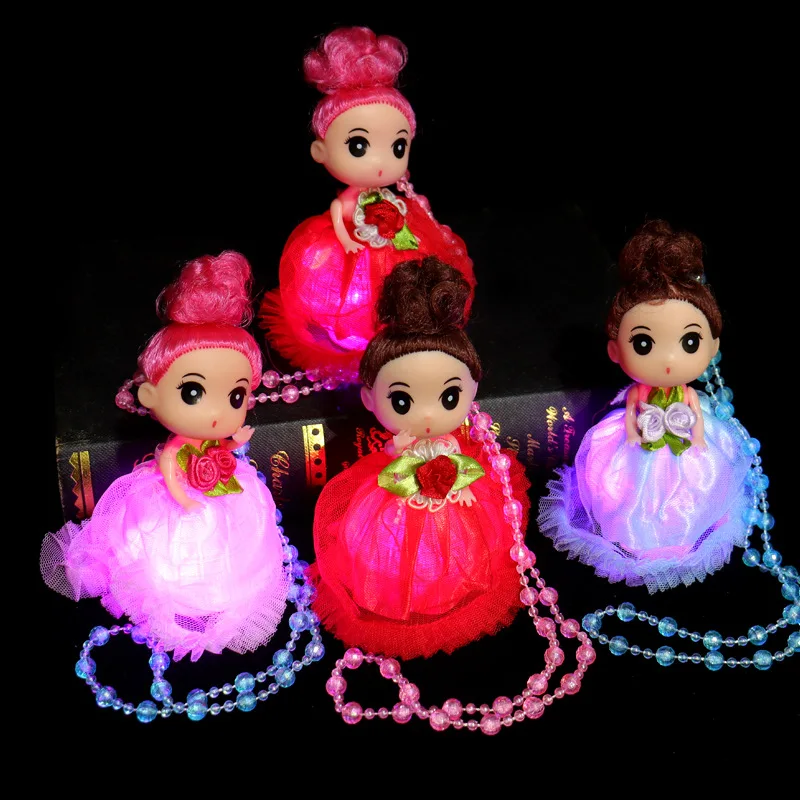 Cute LED Glowing Doll Glowing Toy Creative Cartoon Doll Glowing Colorful Toy Girl Bedroom Christmas Decorations Gift