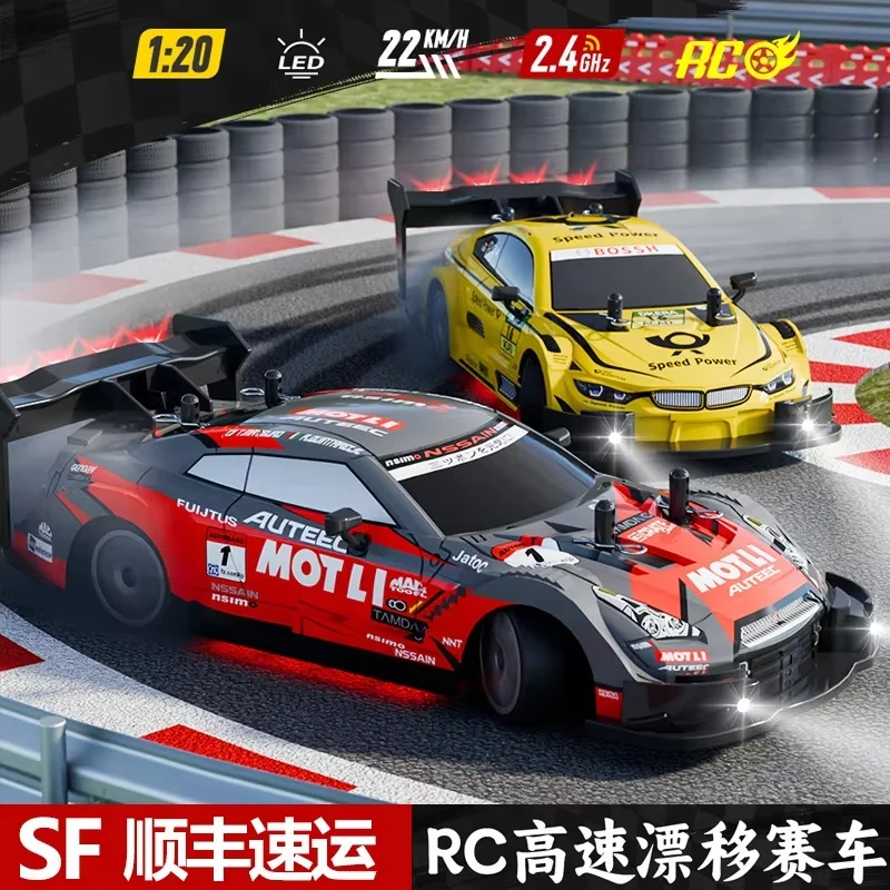 2025 Nieuwe Professionele 4WD RC Auto met Lamp Drift Hoge Snelheid Opladen Afstandsbediening Racing Voertuig voor Jongens Verjaardagscadeau