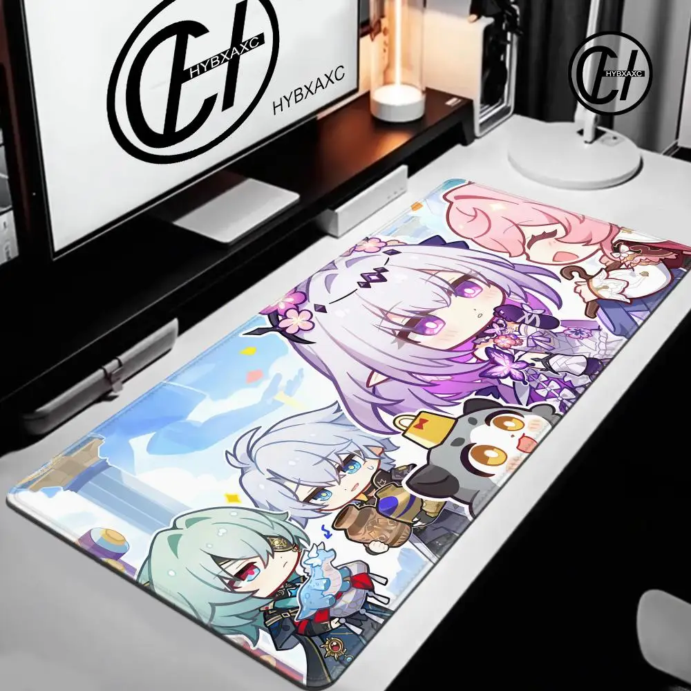 

Game Computer Accessories Large Rubber Keyboard Mats Honkai Star Rail Cyrene Castorice Lock Edge Mousepad Chrysos Heir Mouse Pad