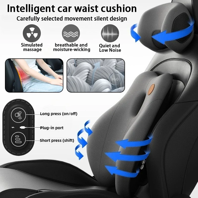 

Car waist protection cushion memory cotton car massage seat backrest lumbar pad driving lumbar support lumbar support headrest