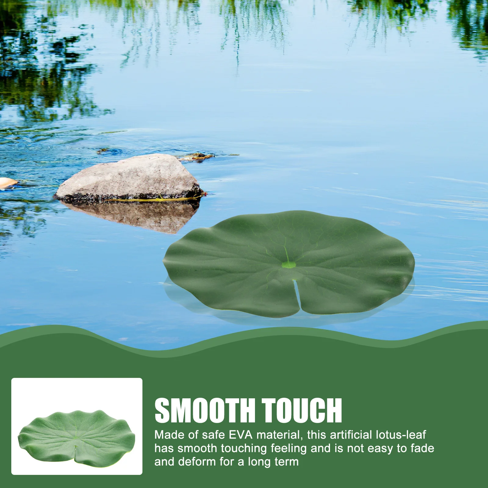 

20Pcs Artificial Lotus Leaves Simulation Pond Decor Floating Leaf for Fish Tank Garden Fountain Home Decoration