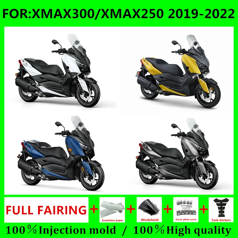 

Motorcycle ABS Full Fairings kit For X-MAX XMAX 300 XMAX 250 XMAX250 XMAX400 2017 2018 2019 2020 2021 Bodywork Fairing kits set