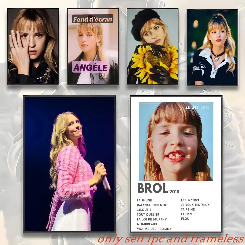 Pop Music Singer A-Angele-S Poster Room Wall Art Decor Waterproof Poster For Home Bar Bedroom Decoration Gift
