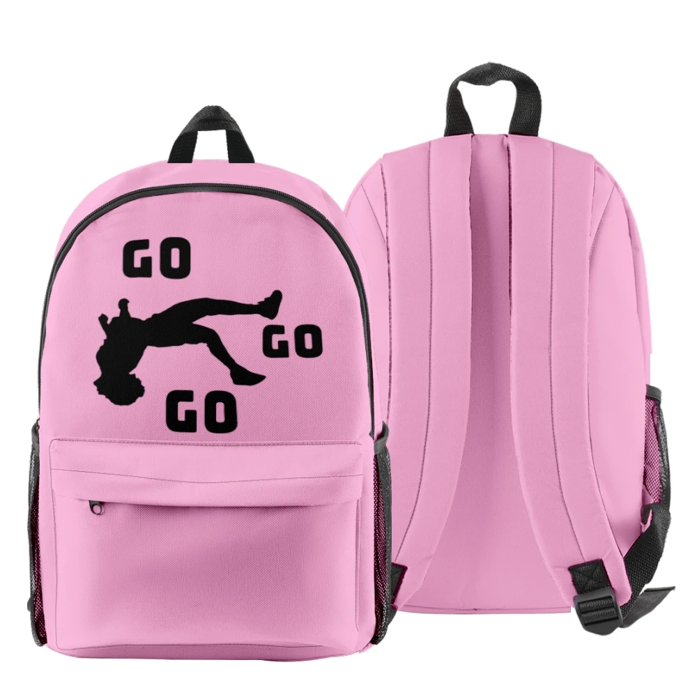 Nidal Wonder Go Go Go Rucksack Unisex Schultern Tasche Casual Streetwear Daypack Reisetaschen