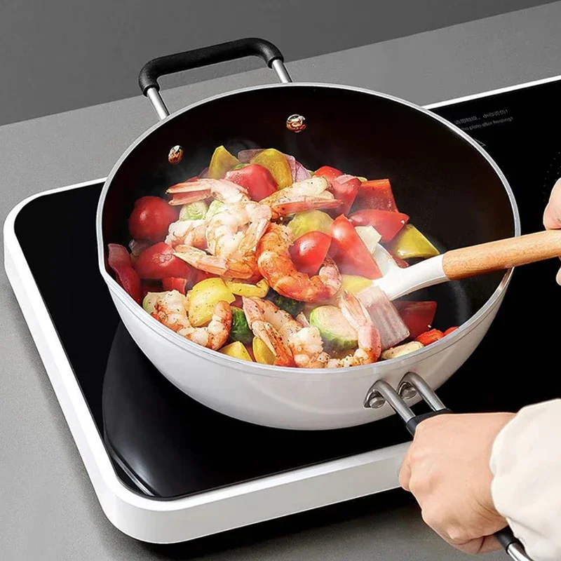 Cocina de Inducción multifuncional de doble puerto de 2200W, calefacción de alta potencia, calefacción de alta potencia, cocina de doble estufa de 220V