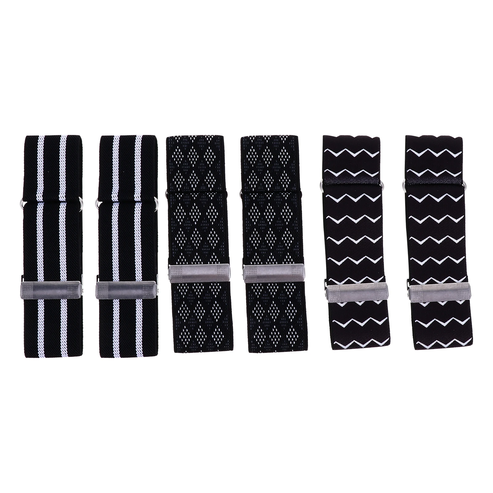 

3pcs Elastic Adjustable Arm Band Shirt Armband For Men Women Stretchy Sleeve Holder Reusable Garment Decor Party Accessory
