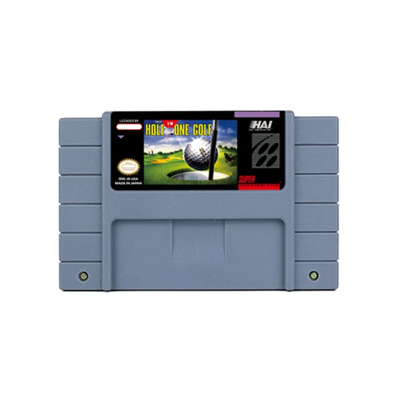 HAL's Hole in One Golf Action Game for SNES 16 Bit Retro Cart Children Gift