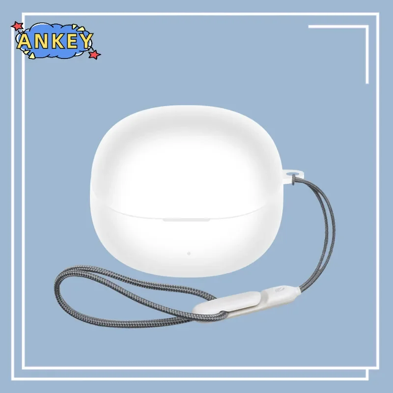 Case for QCY Melobuds Pro Protective Nylon Lanyard Soft Cover HT08A Shells Anti Dust Sleeve Hand Rope Strap Accessories