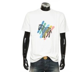 2024 fashion British Luxury PAUL SMITH PS Fashion Men's Fashion Short Sleeve T-shirt Color Pony 100 Pure Cotton High-grade