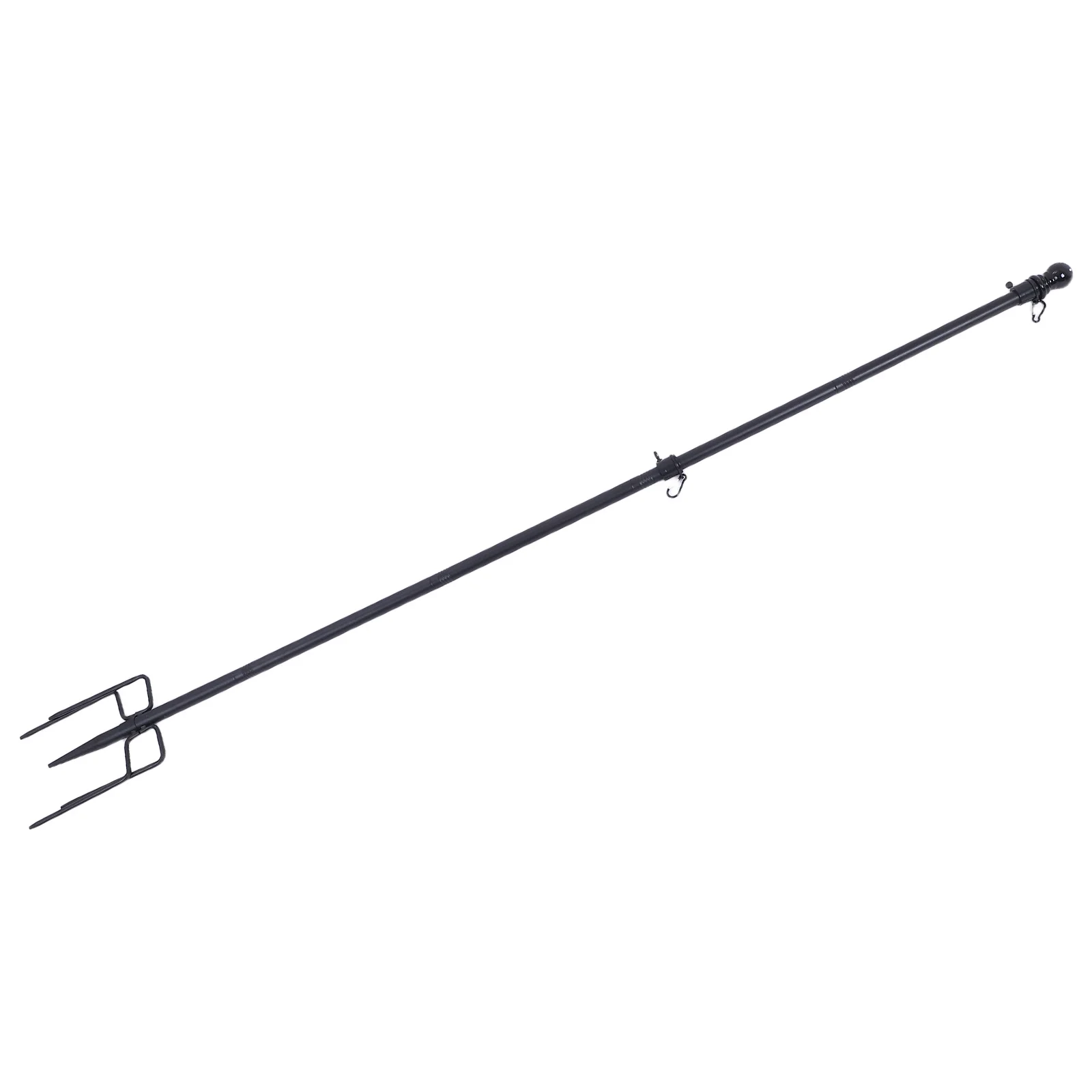 

1 set 1 Set Heavy Duty Stainless Steel Flag Pole 5 Prongs Base In-Ground Holder For Outdoor Residential Commercial Use Windproof