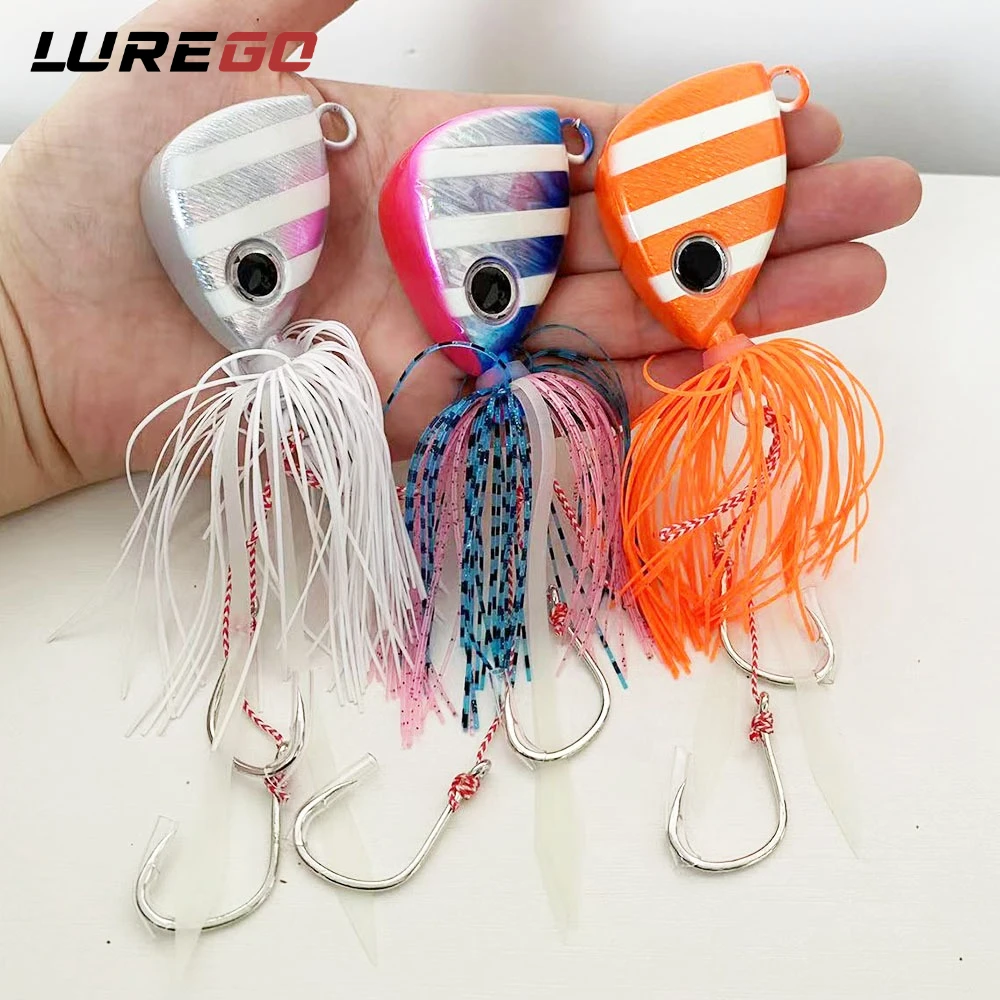 Tête de jig métallique Kabura Bullet – Leurre de jigging coulant 100g-250g |   Leurre de jigging en eau salée pour la pêche en haute mer avec