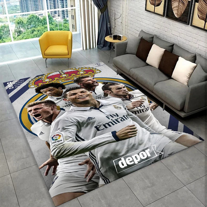 Tapis antidérapant Football Star Goat R-Ronaldo CR7 pour salon, chambre à coucher, salle de jeux, tapis de sol, décoration de la maison, tapis pour chambre d'enfant