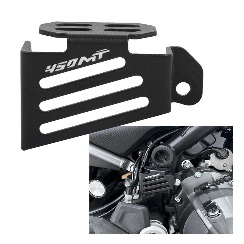 

Oil Pot Cover For CFMOTO 450MT IBEX 450 2024 2025 Motorcycle Accessories Rear Brake Fluid Reservoir Guard Cover Protector Black