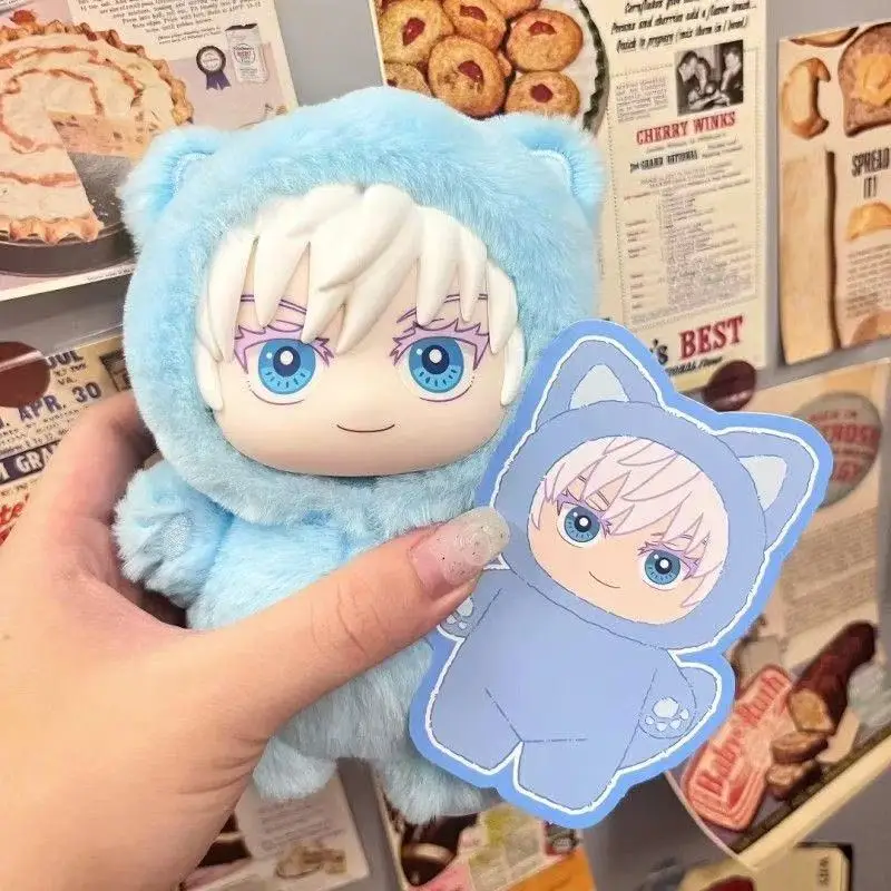 Hot Kawaii Jujutsu Kaisen 2 Kat Oor Plushie Serie Blind Box Anime Speelgoed Echte Mysterie Kamer Decoratie Collectible Festival Gift
