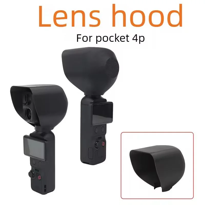Lens Hood Cap For DJI Pocket 4P Anti-Scratch Lens Sunshade Cover Outdoor Shoot Light Blocking For DJI Osmo Pocket 4P Accessories
