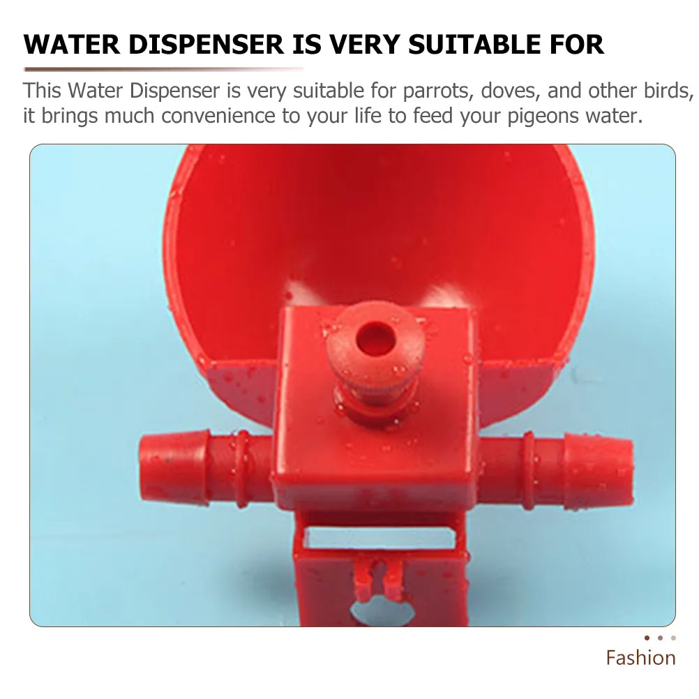 

12Pcs Bird Waterer Portable Plastic Pigeon Water Dispenser Household Bird Feeder Quail Accessory Reliable Water Container