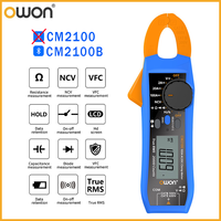 OWON CM2100 CM2100B Intelligent AC/DC Clamp Meter Automatic CNC Range Resistance Frequency Measurement 20000 Count True RMS