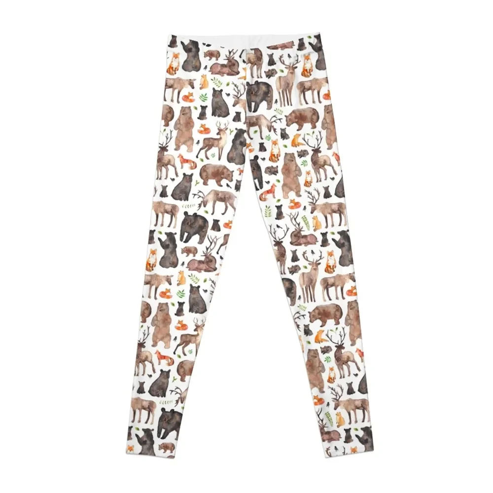 

Woodland Animals Leggings Female legging pants leggins push up woman Womens Leggings