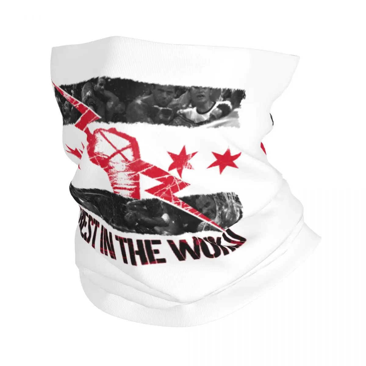 Custom Famous Wrestler Cm Punk Bandana Winter Neck Warmer Women Windproof Wrap Face Scarf for Hiking Gaiter Headband