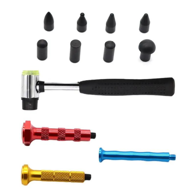 Adjustable Car Dent Removal Kit Car Dent Repair Tools Paint Free Dents Puller With Gold Dent Lifter Auto Body Maintenance Kit