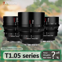 7artisans 25mm 35mm 50mm T1.05 APS-C Cine Lens for Camera Studio Photography with Sony E A6000 A7RIII XT-100 Z RF M43 L Mount
