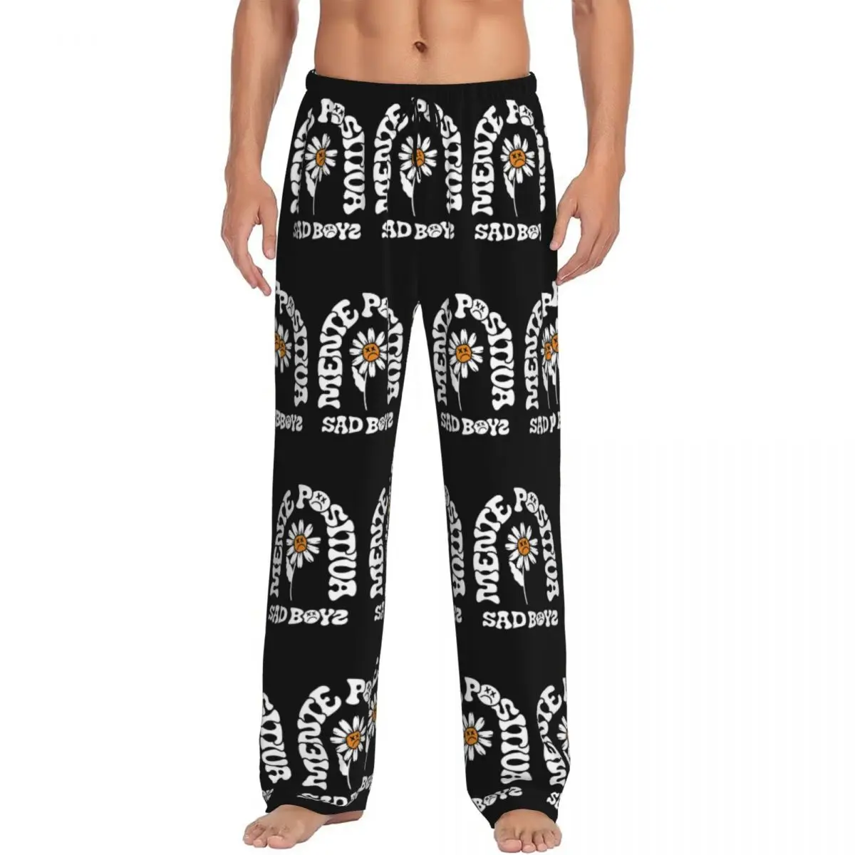 Custom Print Men Singer J-Juniors H Sad Boys Flower Pajama Pants Sleepwear Sleep Lounge Bottoms with Pockets