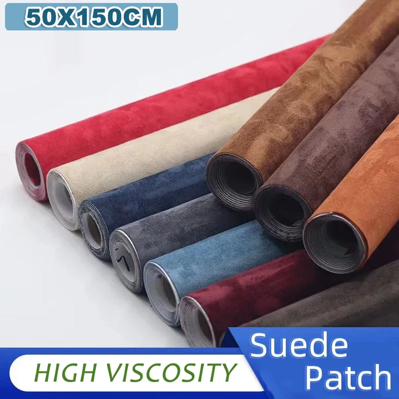 50x150cm Suede Fabric Self-adhesive Adhesive Cloth for Car Interior Modification Door Panel Workbench DIY Supply