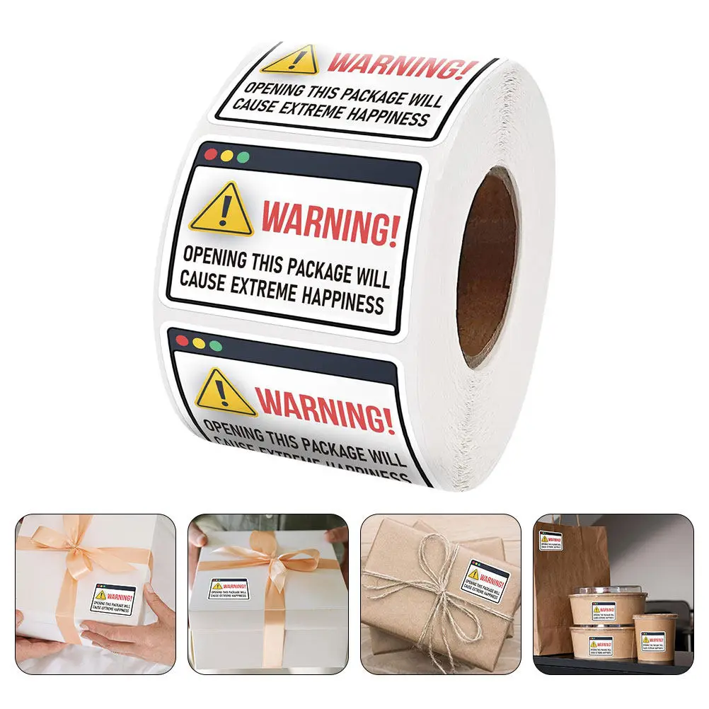 

1 Roll Extreme Happiness Stickers Envelope Labels Self-Adhesive Packaging Gift DIY Sealing Stickers Small Business Shipping