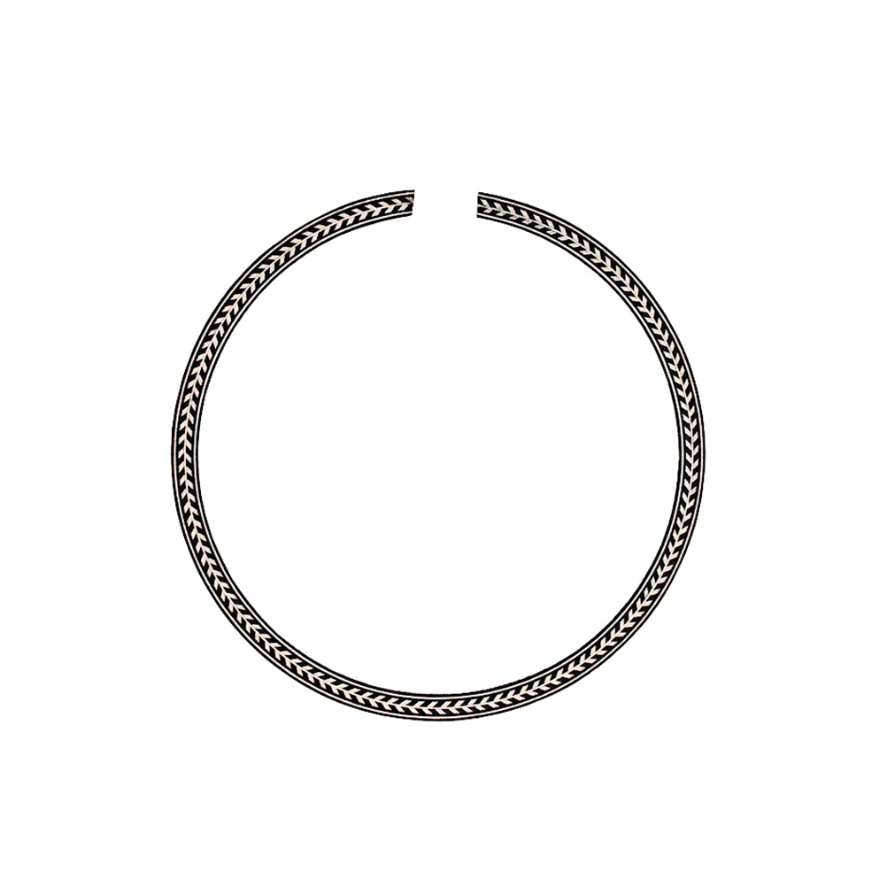

Curved Rosewood Guitar Rosette Strips 107.5mm Easy Apply Sound Hole Inlay Guitar Decals Abalone Style Sound Hole Decal